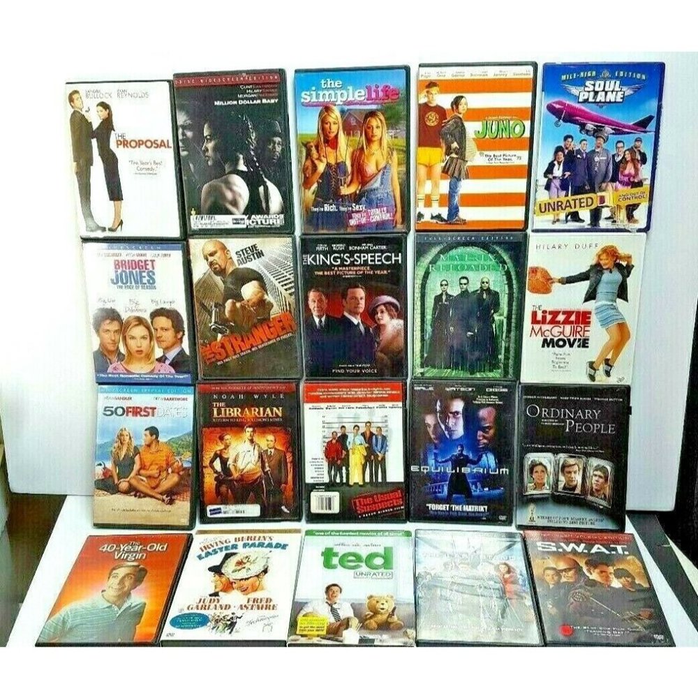 20 Movie LOT Dvds 50 FirSt Dates BriDget Jones lra